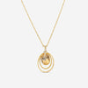 Leslie Greene 18K Yellow Gold Champagne Quartz & Diamond Pendant Necklace N51143
