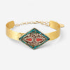Devon Leigh 18K Yellow Gold Plated Brass Multi-Gemstone Choker Necklace N5754