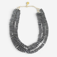 Devon Leigh 14K Yellow Gold Black Onyx Multi Strand Necklace N5966
