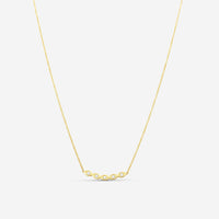 Sydney Evan 5 Curved Protective Eyes 14K Yellow Gold Diamond Pendant Necklace NAS1174-Y18XT