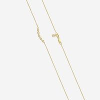Sydney Evan 5 Curved Protective Eyes 14K Yellow Gold Diamond Pendant Necklace NAS1174-Y18XT