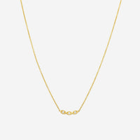 Sydney Evan 3 Curved Protective Eye 14K Yellow Gold Diamond Pendant Necklace NAS1175-Y18XT