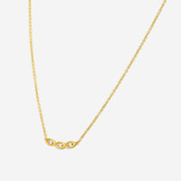 Sydney Evan 3 Curved Protective Eye 14K Yellow Gold Diamond Pendant Necklace NAS1175-Y18XT