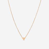 Sydney Evan 14K Rose Gold Triangle Diamond Pendant Necklace NJP1990-Y18XT