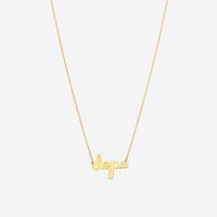 Sydney Evan Small Pure "Dope" 14K Yellow Gold Pendant Necklace NAS1231-Y18XLS