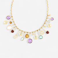 TAVANTI - 18KT Yellow Gold, Semiprecious Necklace ( Garnet, Citrine, Quartz, Amethyst)-NF018CL Y - 190

Length 15". - THE SOLIST
