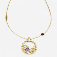 Tavanti Luna 18K Yellow Gold Citrine, Quartz & Garnet Pendant Necklace NF020CL-Y-193