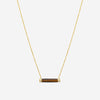Sydney Evan 14K Yellow Gold Diamond and Tiger's Eye Bar Pendant Necklace NJP1068TE-Y18XT
