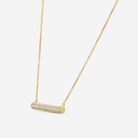 Sydney Evan Full Pavé Roll 14K Yellow Gold Diamond Pendant Necklace NJP1069-Y17XT