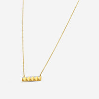 Sydney Evan Small Pyramid Bar 14K Yellow Gold Diamond Pendant Necklace NJP1081-Y16
