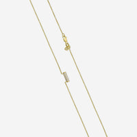 Sydney Evan Short Full Pavé Roll 14K Yellow Gold Diamond Pendant Necklace NJP1232-Y18XT