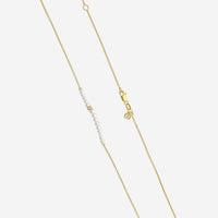 Sydney Evan 14K Yellow Gold Graduated Pearl and Diamond Station Necklace NJP1266PE-Y18XT - THE SOLIST