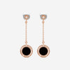 Damiani D. Side 18K Rose Gold Diamond & Onyx Drop Earrings 20086900