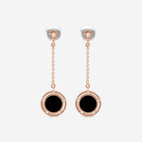 Damiani D. Side 18K Rose Gold Diamond & Onyx Drop Earrings 20086900