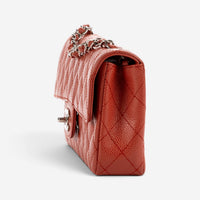 Chanel Guava Caviar Leather East West Flap Bag OAG7050