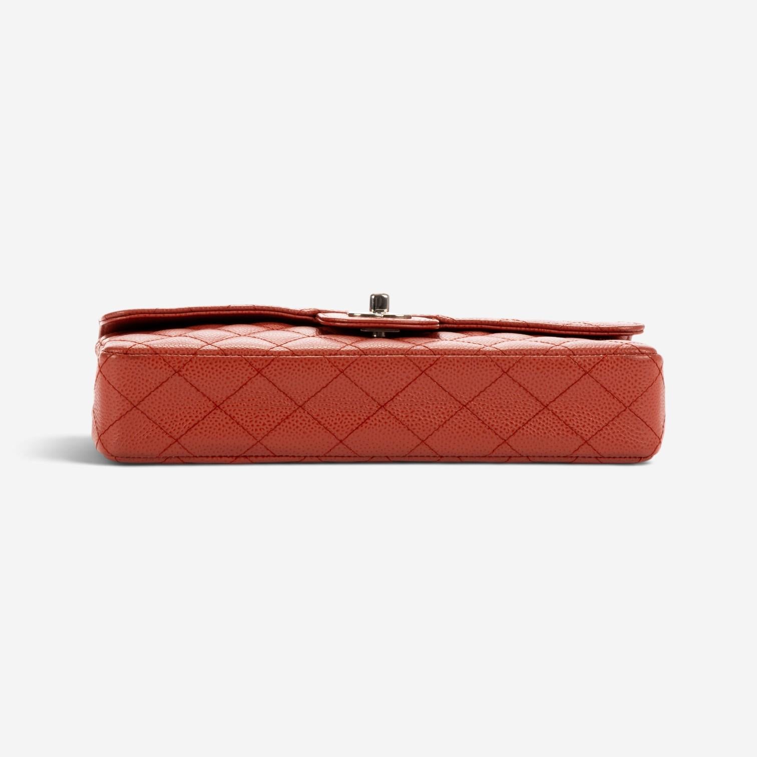 Chanel Guava Caviar Leather East West Flap Bag OAG7050