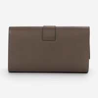 Yves Saint Laurent Classic Y Line Taupe Calf Leather Clutch OAG7742