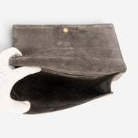 Yves Saint Laurent Classic Y Line Taupe Calf Leather Clutch OAG7742