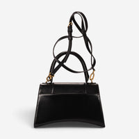 Balenciaga Small Hourglass Black Calfskin Leather Handbag OAG7799