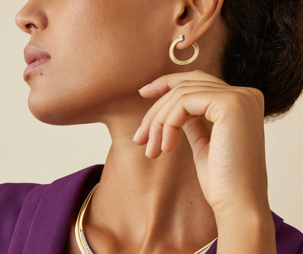 Marco Bicego Masai 18K Yellow & White Gold Drop Earrings OG376_B_YW_M5