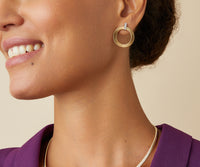 Marco Bicego Masai 18K Yellow & White Gold Diamond Hoop Earrings OG378_B1_YW_M5 - THE SOLIST