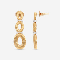 Nanis 18K Yellow Gold Diamond Earrings OS5-578