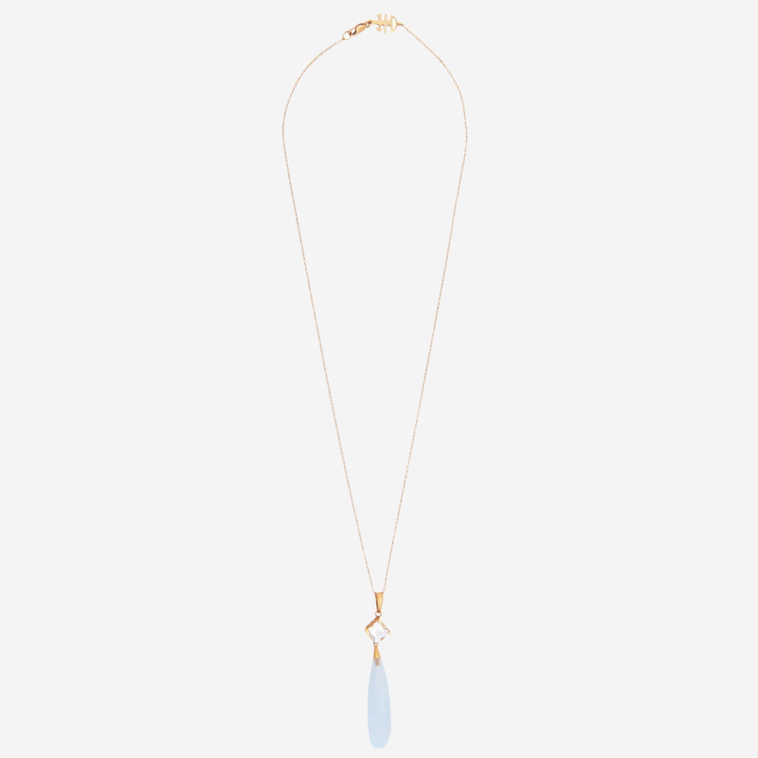 Mimi Milano 18k Rose Gold And Chalcedony Necklace P152R820J