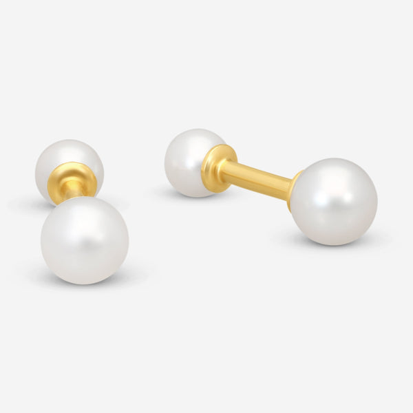 Assael 18K Yellow Gold South Sea & Cultured Pearl Cufflinks P3309