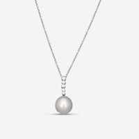 Assael 18K White Gold Tahitian Cultured Pearl & Diamond Pendant Necklace P3499 - THE SOLIST