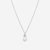 Assael 18K White Gold Akoya Cultured Pearl & Diamond Pendant Necklace P3664