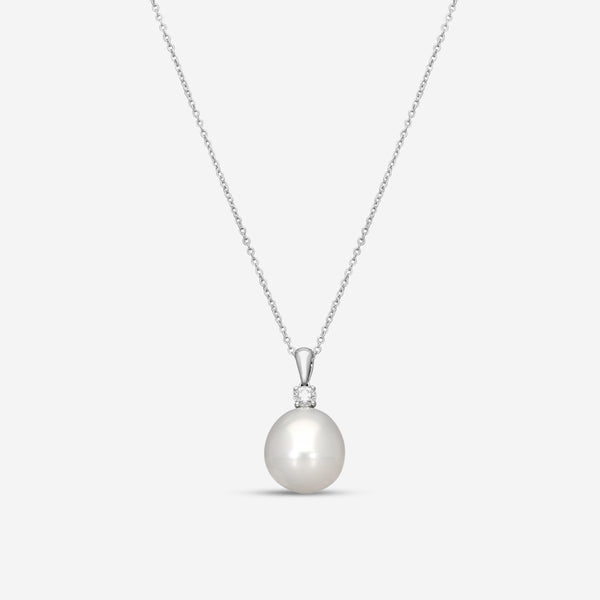 Assael Diamond & South Sea Cultured Pearl Pendant Necklace P3669 - THE SOLIST