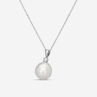 Assael Diamond & South Sea Cultured Pearl Pendant Necklace P3669 - THE SOLIST