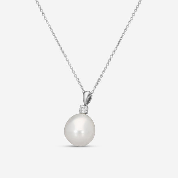 Assael Diamond & South Sea Cultured Pearl Pendant Necklace P3669 - THE SOLIST