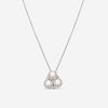 Assael 18K White Gold Diamond & Akoya Cultured Pearl Pendant Necklace P3683 - THE SOLIST
