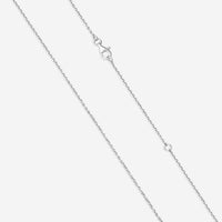 ASSAEL - Diamond & Akoya Cultured Pearl Pendant; 3 Pearls 8.0 - 9.0mm, 4 Diamonds 0.22 cts, 18KW w. Chain, 18-20''L - P3690 - THE SOLIST