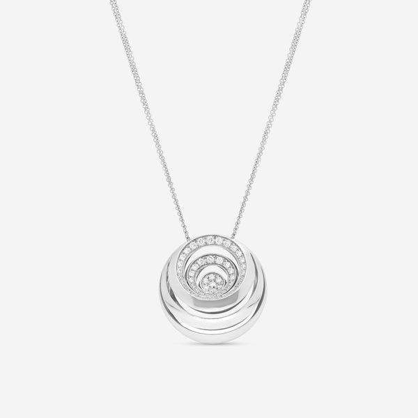 Giloro 18K White Gold Diamond Pendant Necklace P5005-108B