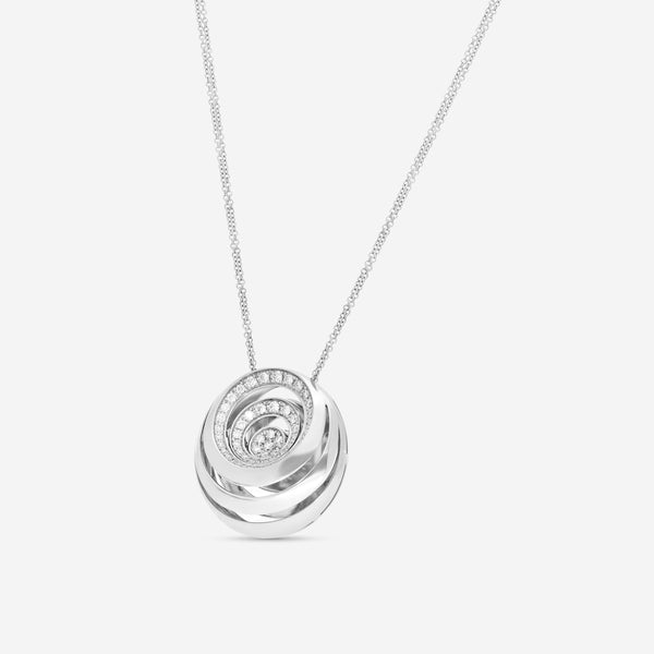 Giloro 18K White Gold Diamond Pendant Necklace P5005-108B