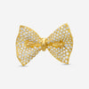 Suna Brothers 18K Yellow Gold Diamond Bow Pin P6827Y