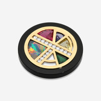 Suna Brothers 18K Yellow Gold Multistone & Diamond Pin P6961Y