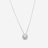 ASSAEL - Diamond & Akoya Cultured Pearl Pendant; Single Pearl 8.0 - 8.5mm,  12 Diamonds 0.67 cts, 18KW w. Chain, 18-20'' - PADH00001 - THE SOLIST