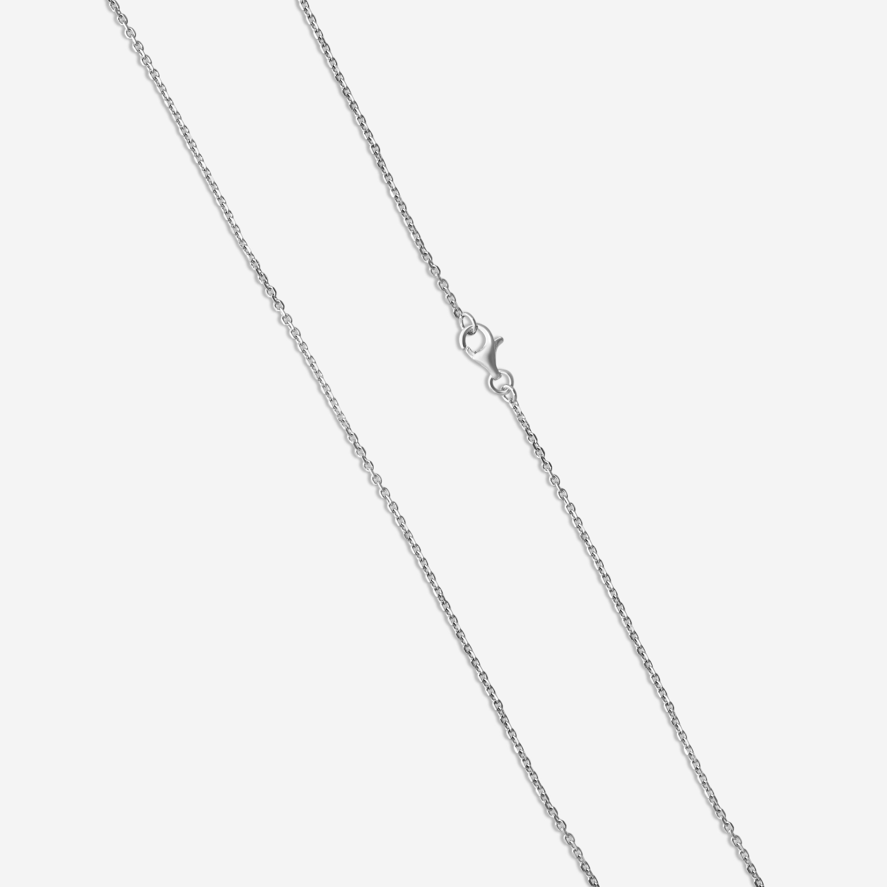 ASSAEL - Diamond & Akoya Cultured Pearl Pendant; Single Pearl 8.0 - 8.5mm,  12 Diamonds 0.67 cts, 18KW w. Chain, 18-20'' - PADH00001 - THE SOLIST
