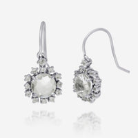 Suzanne Kalan 14K White Gold and White Topaz Drop Earrings PE191-WGWT - THE SOLIST