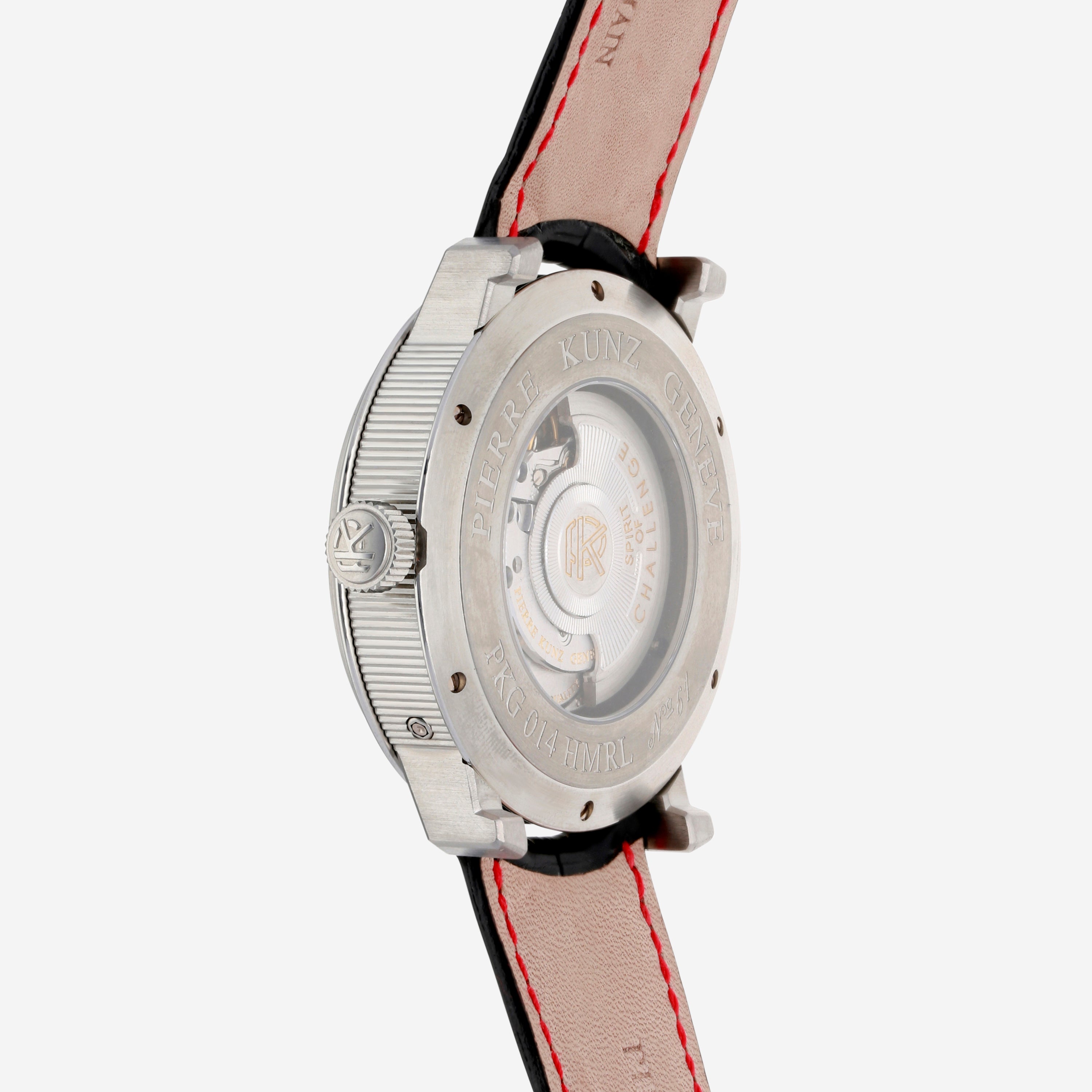 Pierre Kunz Bi-Retrograde Tahiti Moonphase 43mm Titanium Automatic Men's Watch PKA014HMRL7