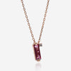 Suzanne Kalan 14K Rose Gold Diamond and Pink Topaz Pendant Necklace PN511-RGPT - THE SOLIST