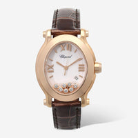 Chopard Happy Sport 18K Rose Gold Diamond Quartz Ladies Watch 275350-5001