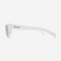 Prada White Frame Dark Grey Lens Unisex Sunglasses PR 24YS4615S0 - THE SOLIST