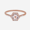 Suzanne Kalan 14K Rose Gold Diamond and White Topaz Ring sz 6.25 PR529-RGWT - THE SOLIST