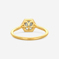 Suzanne Kalan 14K Yellow Gold Diamond & Green Envy Topaz Ring Sz. 6 PR529-YGGET