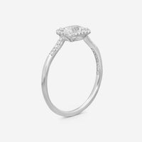 Suzanne Kalan 14K White Gold Diamond & White Topaz Ring PR530-WGWT