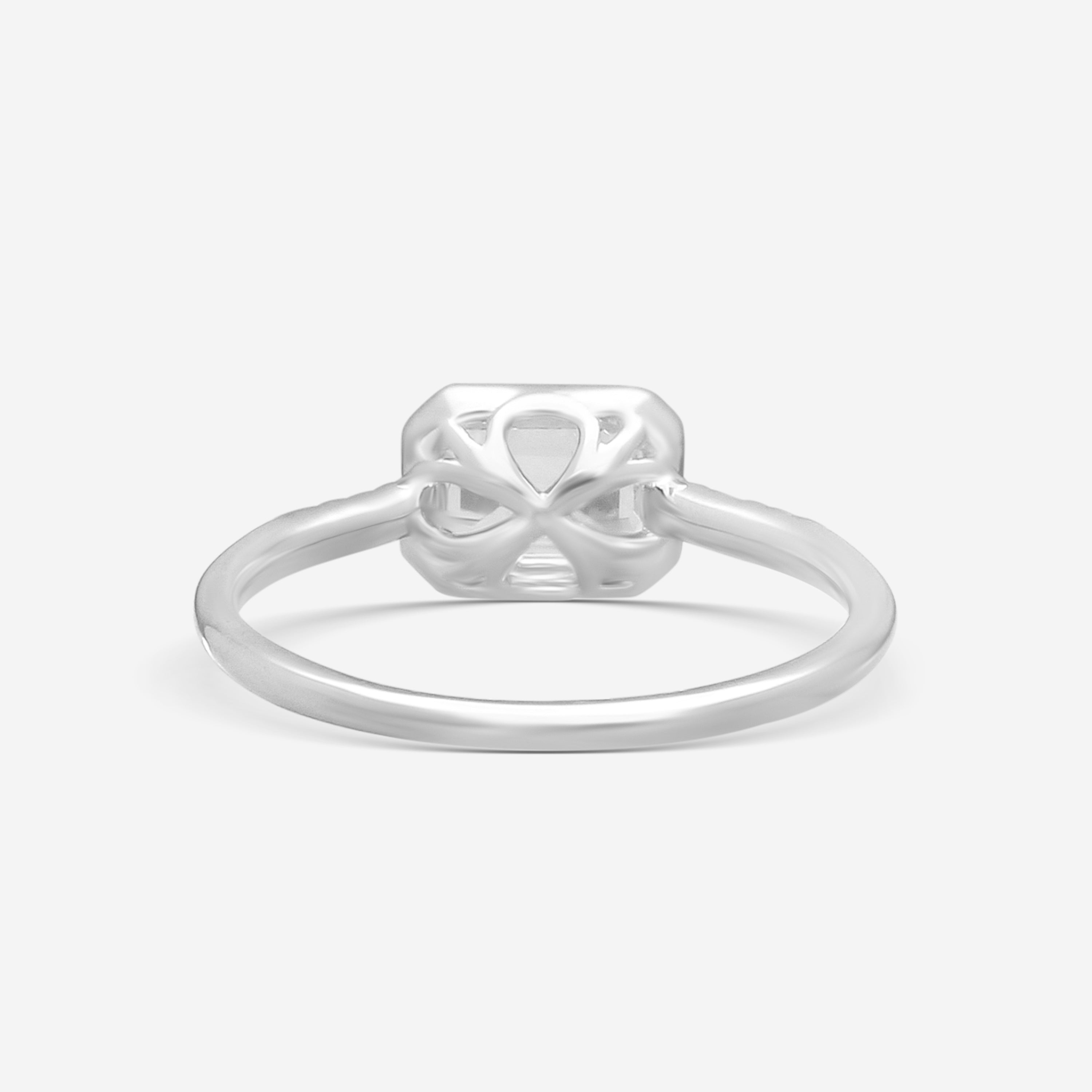 Suzanne Kalan 14K White Gold Diamond & White Topaz Ring PR530-WGWT